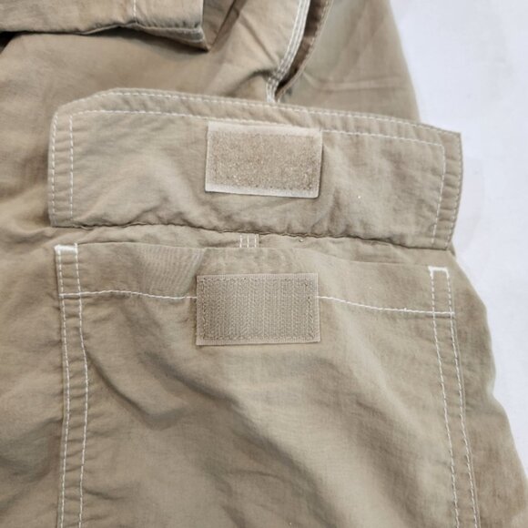 Vintage Polo Ralph Lauren Nylon Shorts Mens Large Beige Cargo Hiking Outdoor - Picture 4 of 13